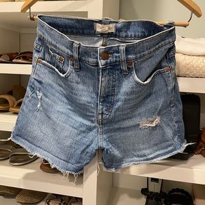 MADEWELL high-rise denim shorts SZ 26